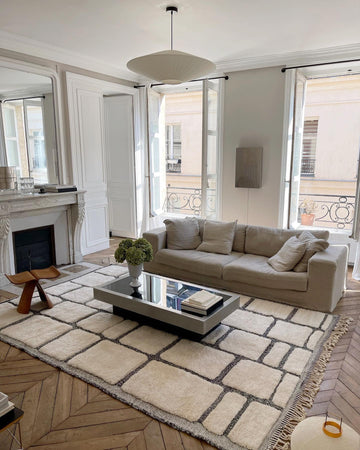 Moroccan rug in modern interior