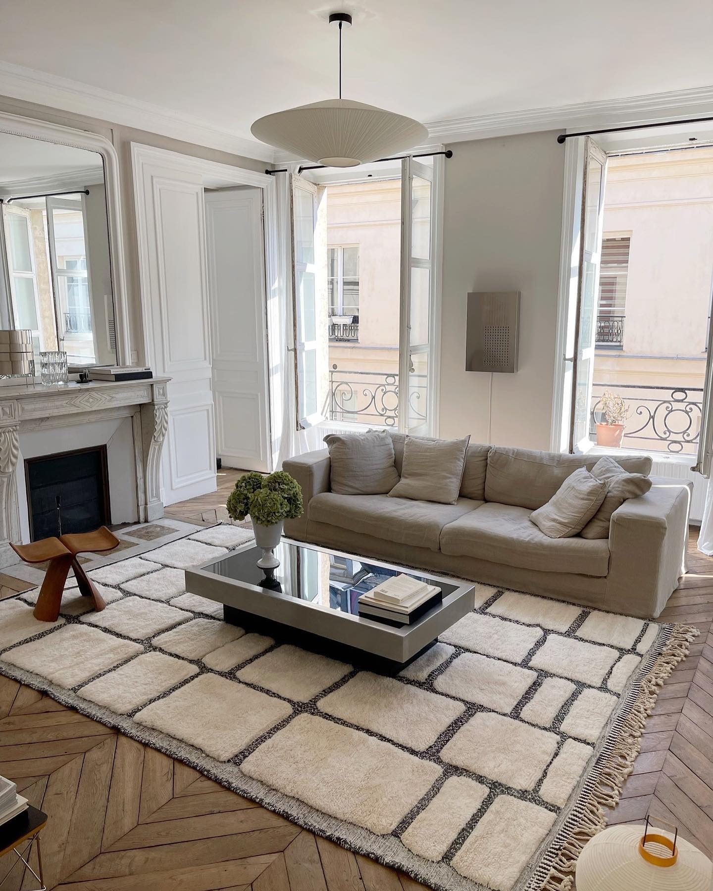 Moroccan rug in modern interior