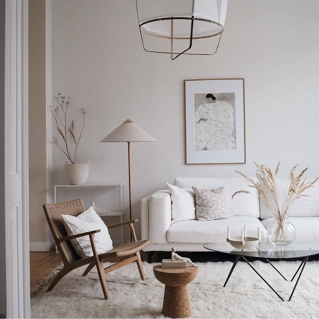 Moroccan rug in designer space